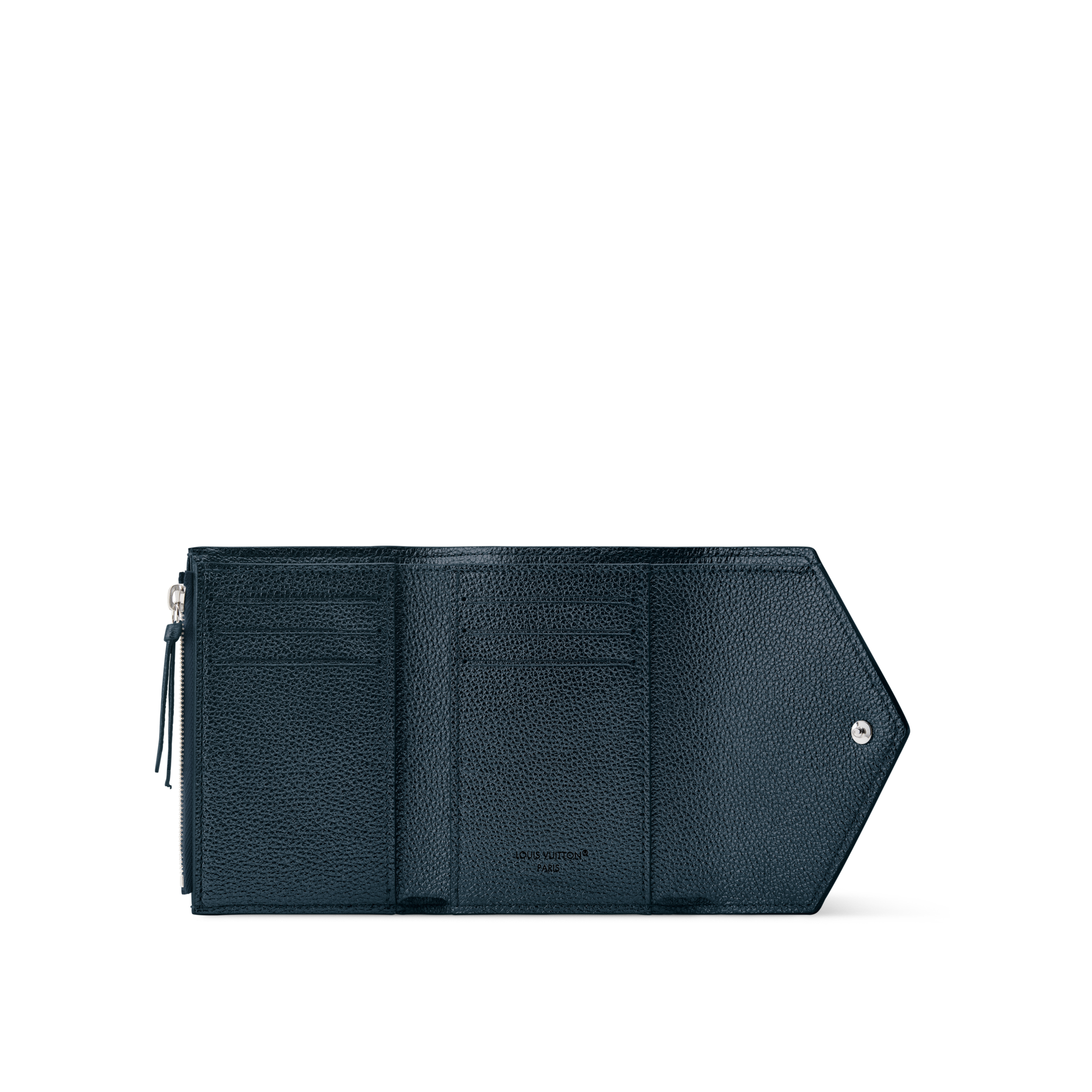 Victorine Wallet - Luxury Monogram Empreinte Leather Blue | LOUIS